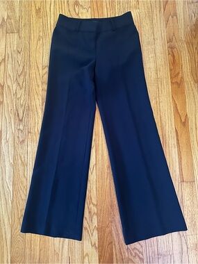 Ann Taylor Black Wide-Leg Dress Pants